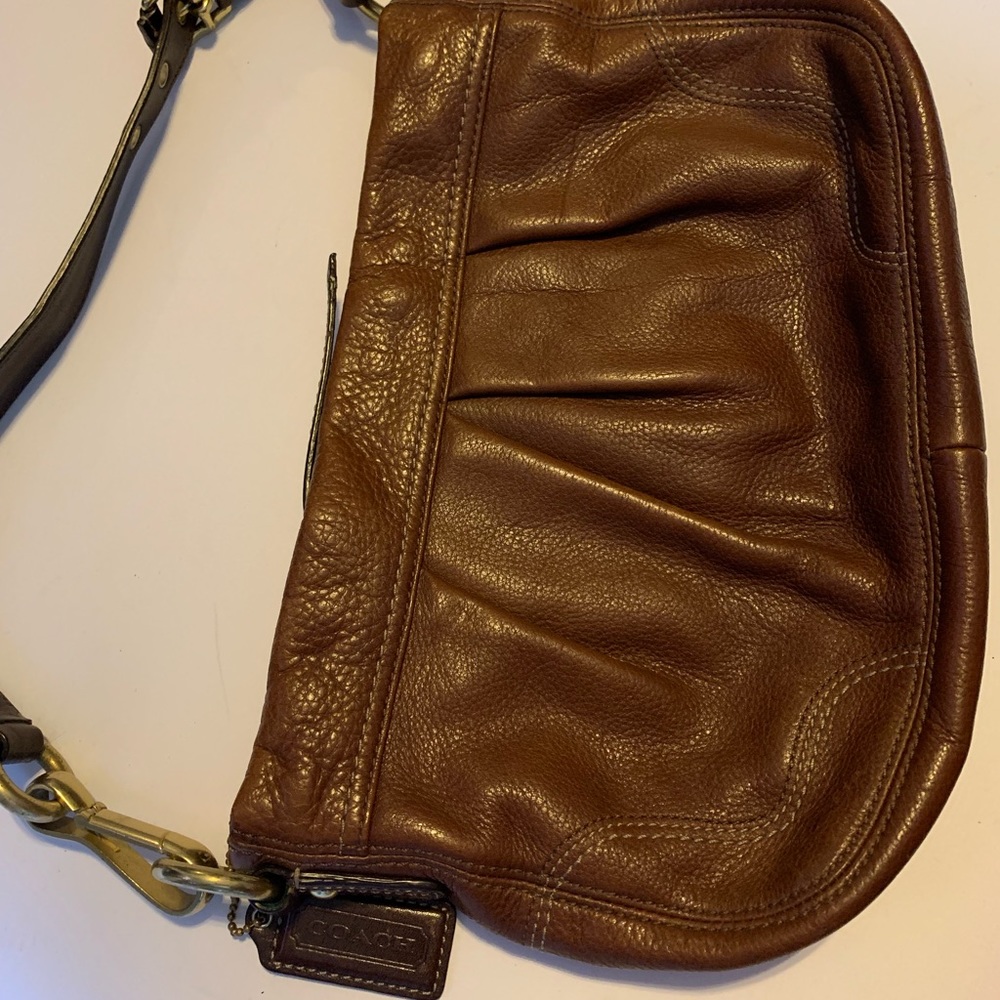 COACH 💕 Brown Leather Shoulder Bag